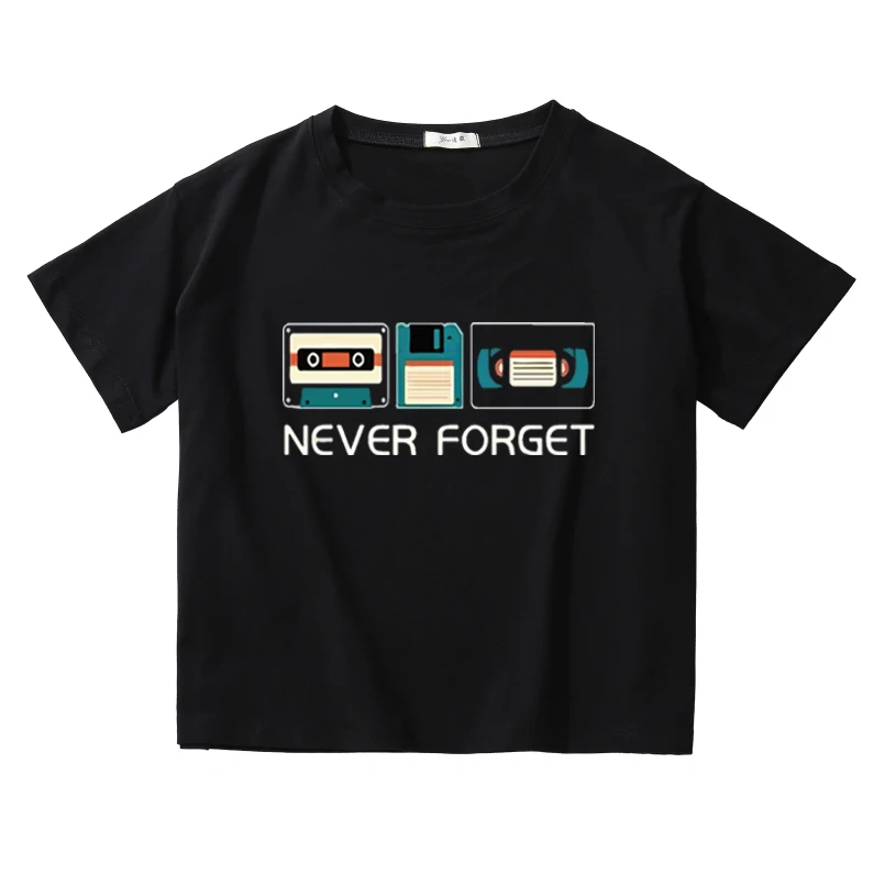 Never Forget Printing Women Summer Crop Tees Breathable Cotton Top Girl O-Neck T-Shirt Kids Short Sleeve Casual Short Tops
Never Forget Printing Women Summer Crop Tees Breathable Cotton Top Girl O-Neck T-Shirt Kids Short Sleeve Casual Short Tops