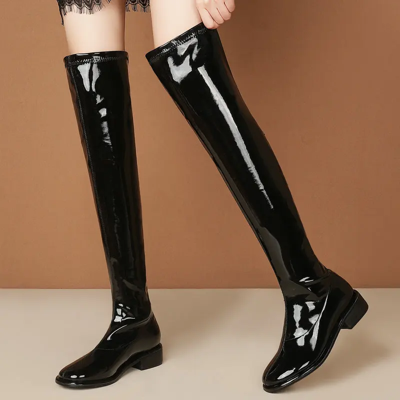 Women Over Knee Boots Square Toe Winter Women'S Shoes Fashion Sexy Ladies Long Boots Party Woman Footwear Size 34-43
Women Over Knee Boots Square Toe Winter Women'S Shoes Fashion Sexy Ladies Long Boots Party Woman Footwear Size 34-43