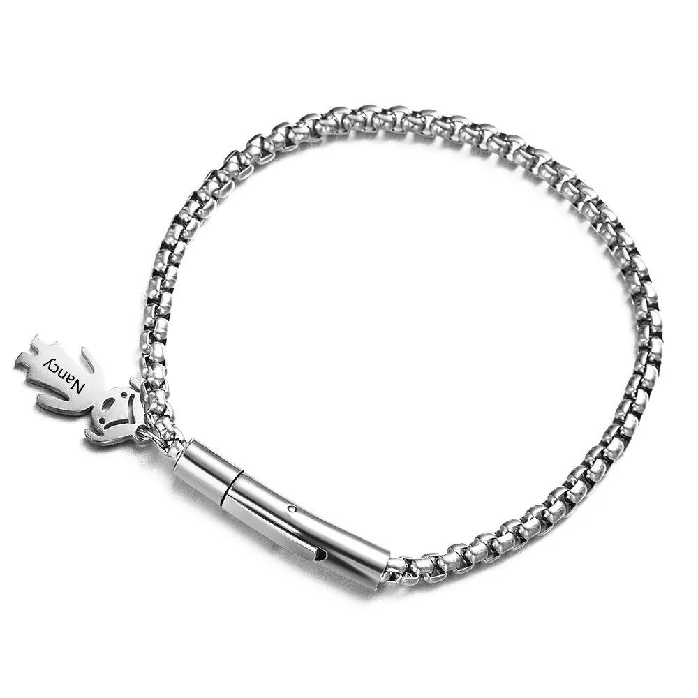 Customized Charms Bangle Baby Boy Girl Charms Bracelet Stainless Steel Engraved Name Date For Child Birthday Family Gifts
Customized Charms Bangle Baby Boy Girl Charms Bracelet Stainless Steel Engraved Name Date For Child Birthday Family Gifts