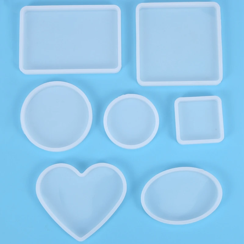 18Pcs Handmade Coaster Silicone Resin Mold Round Square Rectangle Heart Oval Bottom DIY Molds Kit Jewelry Making Tools
18Pcs Handmade Coaster Silicone Resin Mold Round Square Rectangle Heart Oval Bottom DIY Molds Kit Jewelry Making Tools