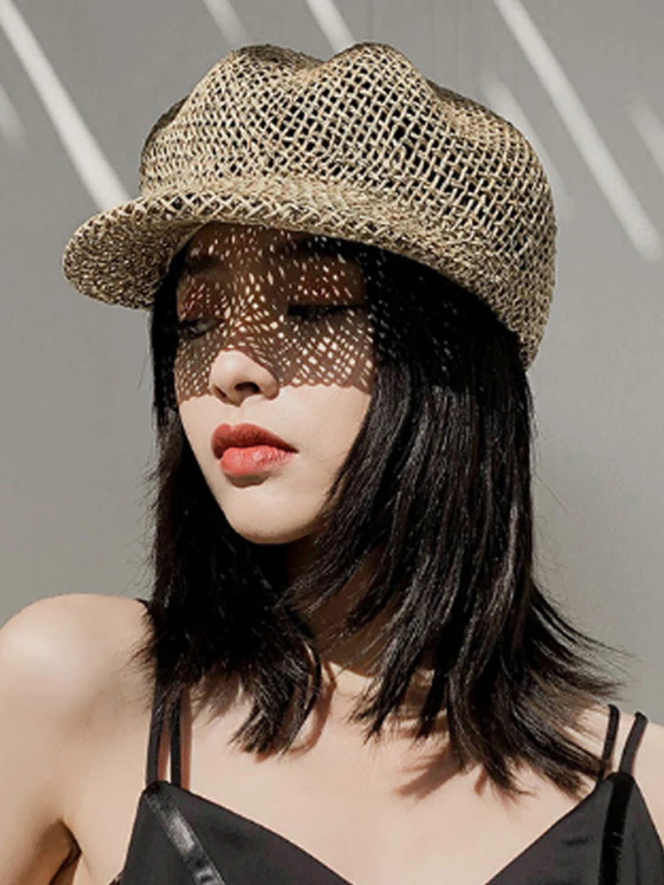 Britpop Newsboy Caps Summer Women Knitted Hollow Ocragonal Cap Solid Sun Visors Peaked Beret Hat New Arrival Tour Cap Female
Britpop Newsboy Caps Summer Women Knitted Hollow Ocragonal Cap Solid Sun Visors Peaked Beret Hat New Arrival Tour Cap Female