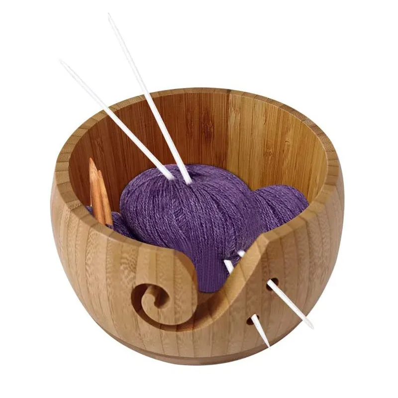 With Lid Knitting Wool Storage Basket Round with Holes, Handmade Craft Crochet Kit Organizer Perfect for Mother's Gift (Bamboo)
With Lid Knitting Wool Storage Basket Round with Holes, Handmade Craft Crochet Kit Organizer Perfect for Mother's Gift (Bamboo)