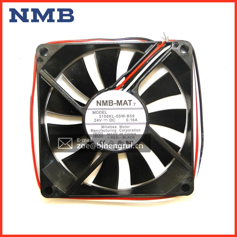 

NMB Original Genuine 3106KL-05W-B59 24V 0.16A 8015 8cm Axial Flow Fan For Fanuc CNC A90L-0001-0422