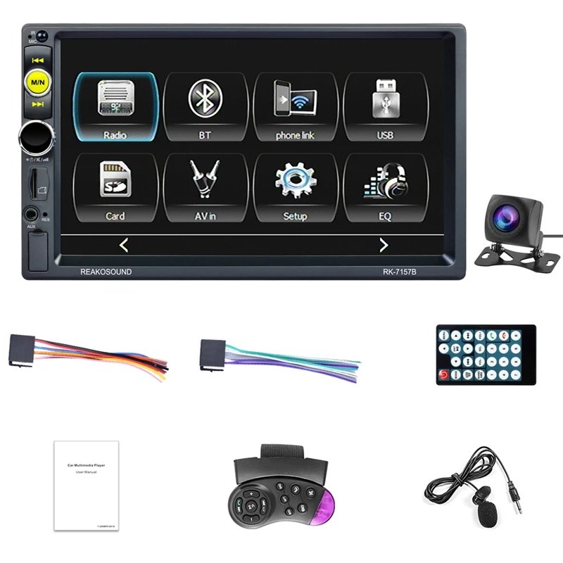 Автомагнитола на Android/Apple CarPlay, автомагнитола с сенсорным экраном 7 дюймов и камерой AHD, Bluetooth/TF-картой/AUX/USB
Автомагнитола на Android/Apple CarPlay, автомагнитола с сенсорным экраном 7 дюймов и камерой AHD, Bluetooth/TF-картой/AUX/USB