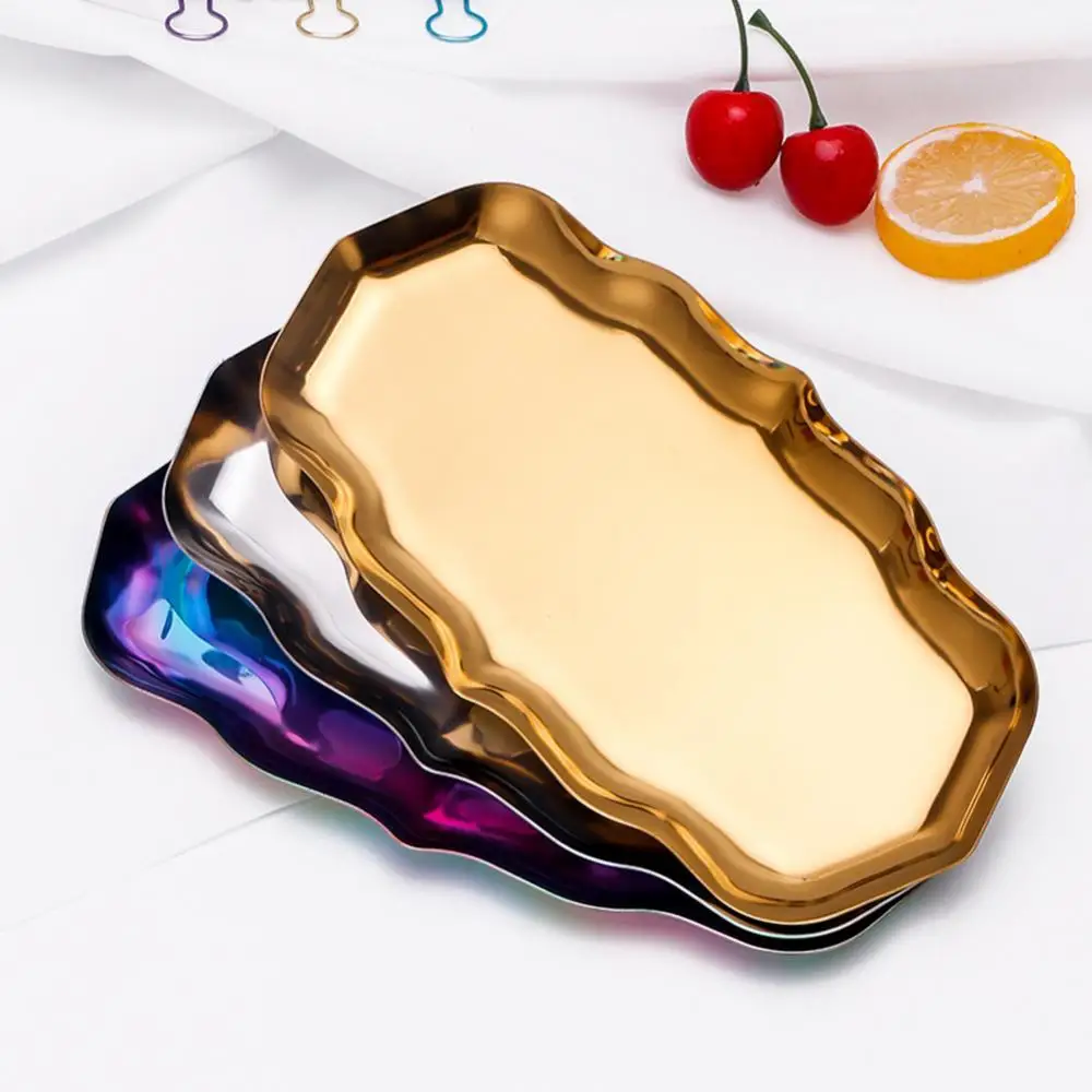60% Hot Sales!!! Stainless Steel Wavy Storage Display Tray Cake Plate Desktop Jewelry Organizer
60% Hot Sales!!! Stainless Steel Wavy Storage Display Tray Cake Plate Desktop Jewelry Organizer