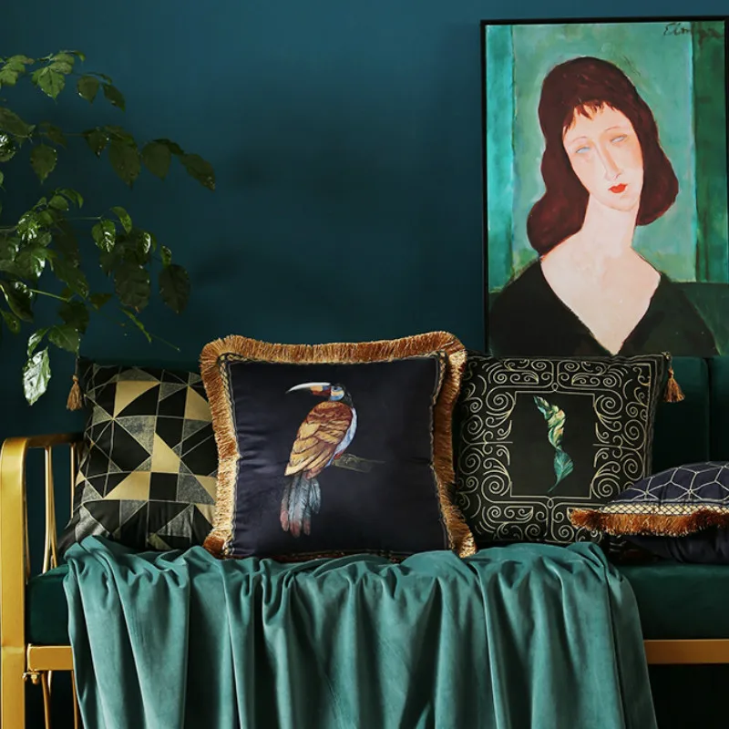 DUNXDECO Cushion Cover Decorative Pillow Case Artistic Modern Rainforest Geometric Print Velvet Coussin Sofa Chair Seat Cushion
DUNXDECO Cushion Cover Decorative Pillow Case Artistic Modern Rainforest Geometric Print Velvet Coussin Sofa Chair Seat Cushion