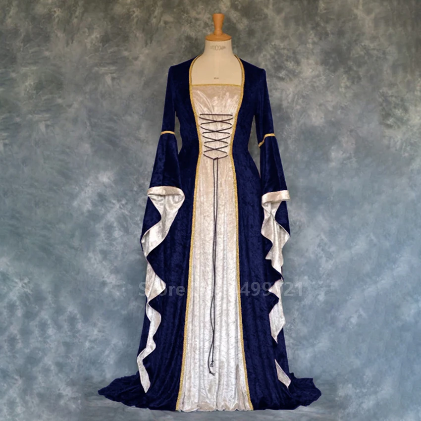 Halloween Women European Medieval Retro Court Princress Cosplay Costume Long Dress Elegant Witch Square Collar Masquerade Wear
Halloween Women European Medieval Retro Court Princress Cosplay Costume Long Dress Elegant Witch Square Collar Masquerade Wear