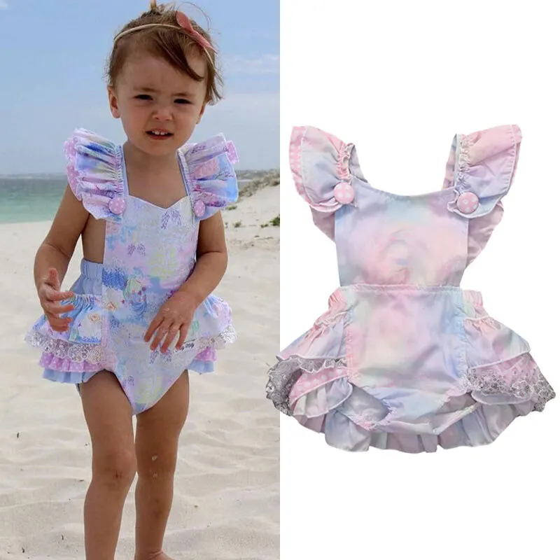 Floral Newborn Infant Baby Girl Ruffle Prints Bodysuit Fly Sleeve Romper Jumpsuit Outfits Sunsuit Overalls Summer 0-3Y
Floral Newborn Infant Baby Girl Ruffle Prints Bodysuit Fly Sleeve Romper Jumpsuit Outfits Sunsuit Overalls Summer 0-3Y