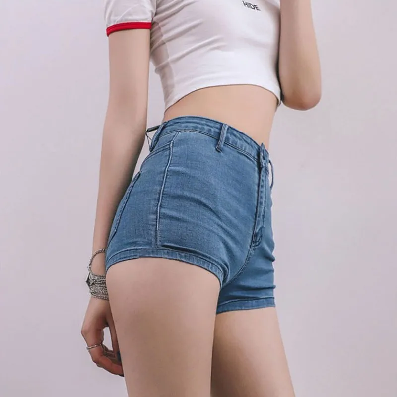 Streetwear Female High Waist Jeans Shorts Summer Zipper Skinny Elastic Push Up Micro Shorts High Street New Women Sexy Hotpants 
Streetwear Female High Waist Jeans Shorts Summer Zipper Skinny Elastic Push Up Micro Shorts High Street New Women Sexy Hotpants