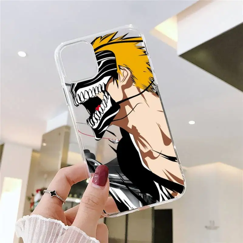 Japanese Anime Bleach Phone Case Transparent for iPhone 11 12 mini pro XS MAX 8 7 6 6S Plus X 5S SE 2020 XR
Japanese Anime Bleach Phone Case Transparent for iPhone 11 12 mini pro XS MAX 8 7 6 6S Plus X 5S SE 2020 XR