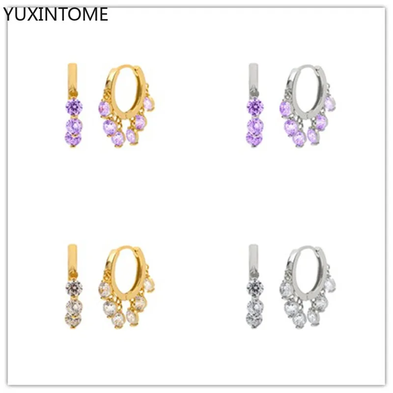 925 Sterling Silver Ear Buckle Hoop Earrings For Women Luxury Zircon Circle Round Earring Fashion Earrings Jewelry pendientes
925 Sterling Silver Ear Buckle Hoop Earrings For Women Luxury Zircon Circle Round Earring Fashion Earrings Jewelry pendientes