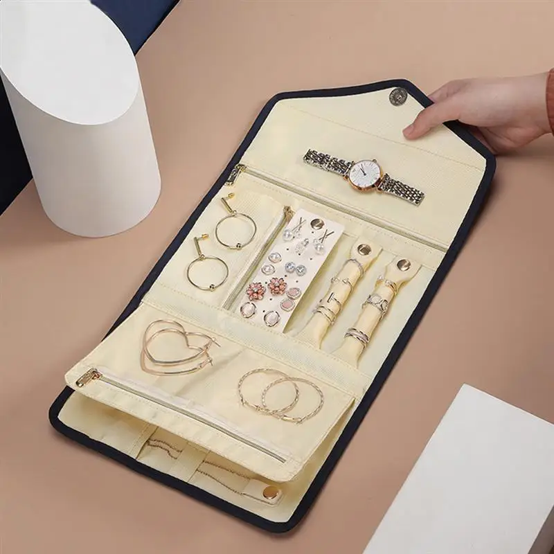Foldable Jewelry Storage Box Earrings Ring Necklace Case Travel Jewel Storage Bag Display Organizer Roll Container Box
Foldable Jewelry Storage Box Earrings Ring Necklace Case Travel Jewel Storage Bag Display Organizer Roll Container Box