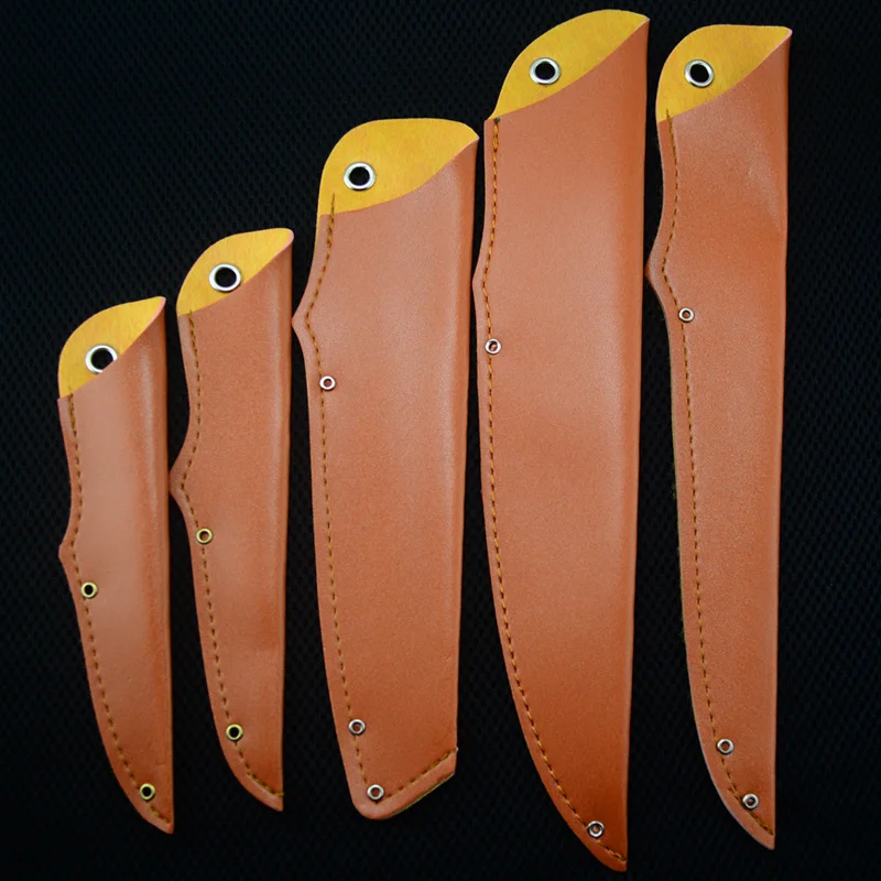 

5 Size PU Faux Leather Universal Portable Straight Knife Sheath Scabbard Case Cover Family Fruit Multi-purpose Chef knives Pants
