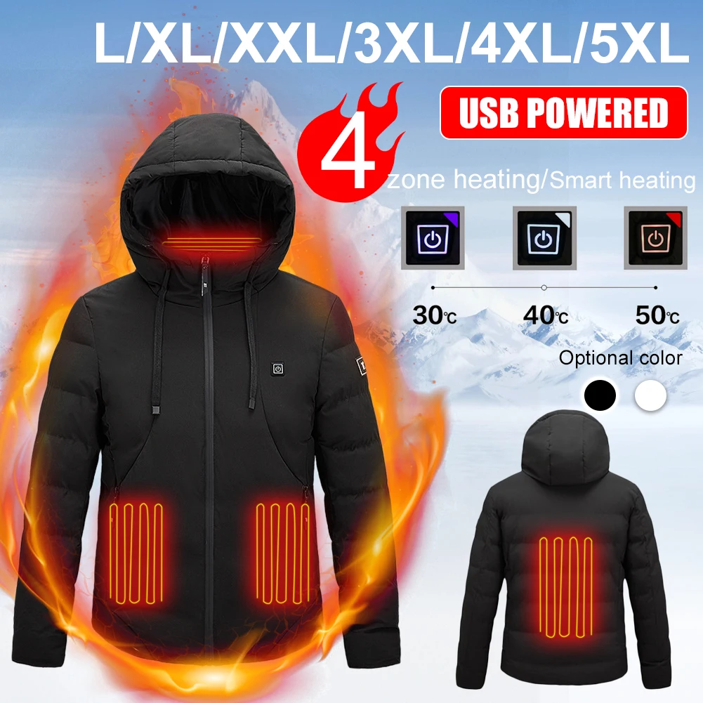 4 Zones Heating Jacket Winter Can Withstand Severe Cold -40℃ Adventure Heated Vest Travel Outdoor Hunting Hiking Waistcoat
4 Zones Heating Jacket Winter Can Withstand Severe Cold -40℃ Adventure Heated Vest Travel Outdoor Hunting Hiking Waistcoat