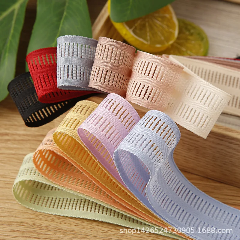 5yards Stripes Hollow Ribbon for Diy Hairwear Bows Material Gifts Flowers Packaging Ribbons Bag Clothing Decor Trims Accessories
5yards Stripes Hollow Ribbon for Diy Hairwear Bows Material Gifts Flowers Packaging Ribbons Bag Clothing Decor Trims Accessories