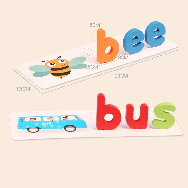 Spell Word Game Wooden Toys Early Learning Jigsaw Letter Alphabet Puzzle Preschool Educational Toy Set
Spell Word Game Wooden Toys Early Learning Jigsaw Letter Alphabet Puzzle Preschool Educational Toy Set