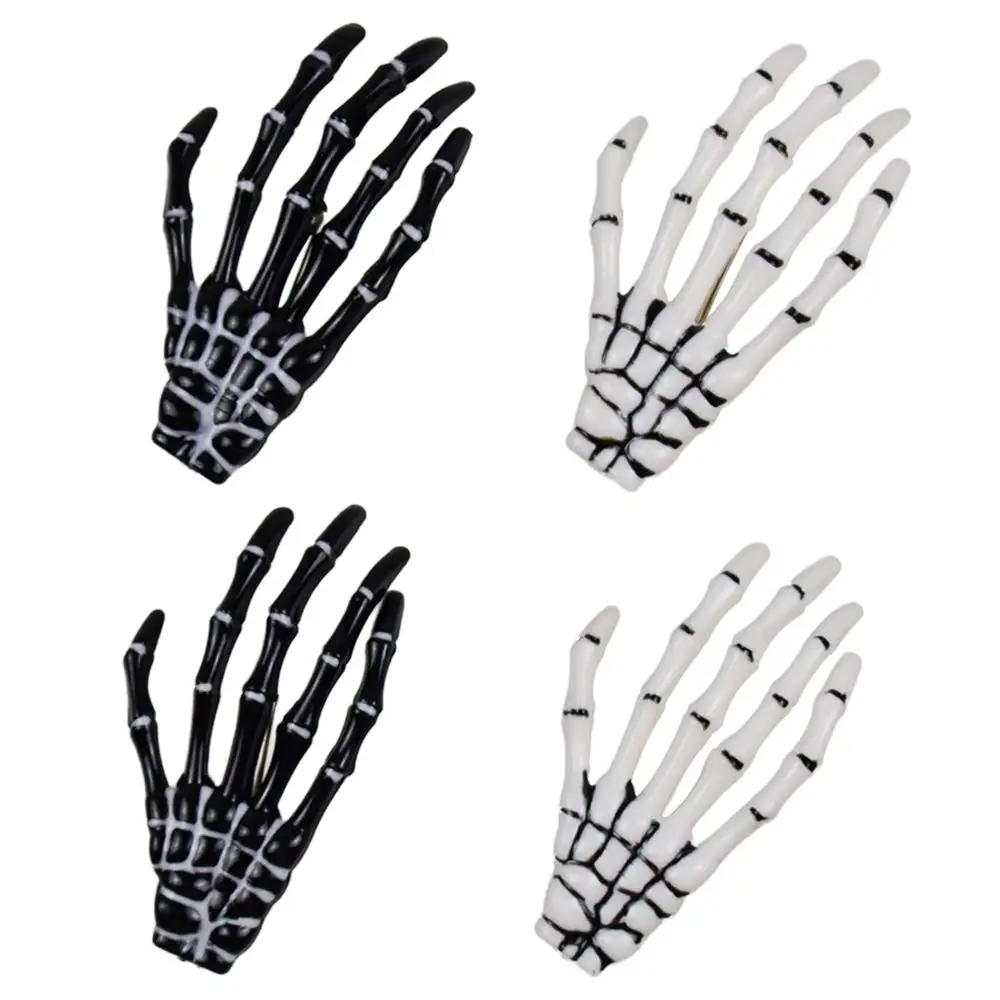 New 4 Pcs Halloween Skeleton Hands Bone Women Hair Clips For Girls Hairpin Crab Hair Clip Hair Accessories Hair Bands
New 4 Pcs Halloween Skeleton Hands Bone Women Hair Clips For Girls Hairpin Crab Hair Clip Hair Accessories Hair Bands