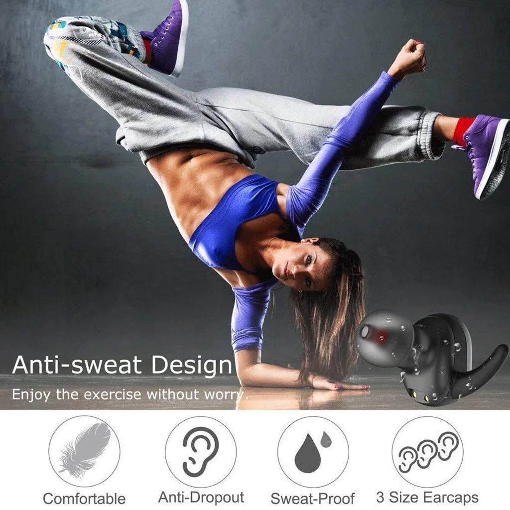 Binmer Bluetooth TWS 5 0 беспроводные наушники HiFi стерео гарнитура зарядная коробка Headset-L927