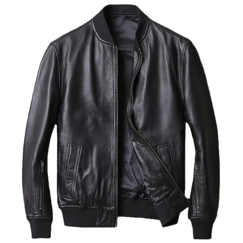 Real Sheepskin Leather Jacket Coat Mens Streetwear Plus Size Korean Style Mans Genuine Leather Jackets Spring and Autumn A796
Real Sheepskin Leather Jacket Coat Mens Streetwear Plus Size Korean Style Mans Genuine Leather Jackets Spring and Autumn A796