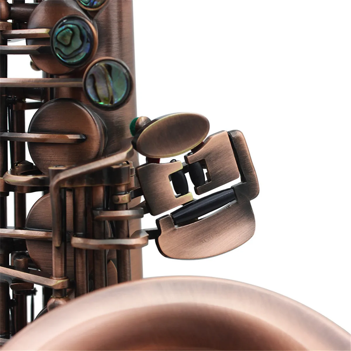 Professional Red Bronze Bend Alto Saxophone Abalone Shell Key Carve Pattern with Full Set of Accessories Vintage Saxophone
Professional Red Bronze Bend Alto Saxophone Abalone Shell Key Carve Pattern with Full Set of Accessories Vintage Saxophone