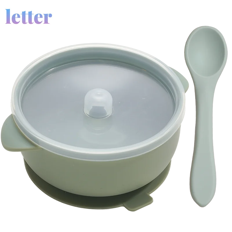 BPA Free Baby Silicone Training Sucker Bowl With Lid Toddler Food Bowl Set Kids Silica Gel Feeding Tableware Dropshipping 
BPA Free Baby Silicone Training Sucker Bowl With Lid Toddler Food Bowl Set Kids Silica Gel Feeding Tableware Dropshipping