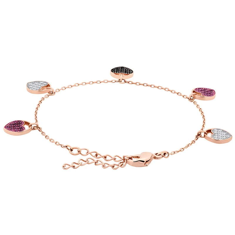 SWA New Fashion High Quality Heart Bracelet Shiny Romantic Crystal Temperament Lady Jewelry Send Girlfriend Best Birthday Gift 
SWA New Fashion High Quality Heart Bracelet Shiny Romantic Crystal Temperament Lady Jewelry Send Girlfriend Best Birthday Gift