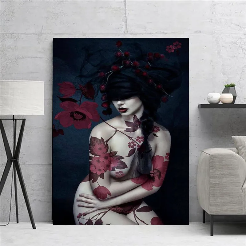 Home Decor Nordic Wall Art Flowers Sexy Woman Creative Picture Canvas Painting Posters And Prints Fashion Living Room Wall Decor
Home Decor Nordic Wall Art Flowers Sexy Woman Creative Picture Canvas Painting Posters And Prints Fashion Living Room Wall Decor