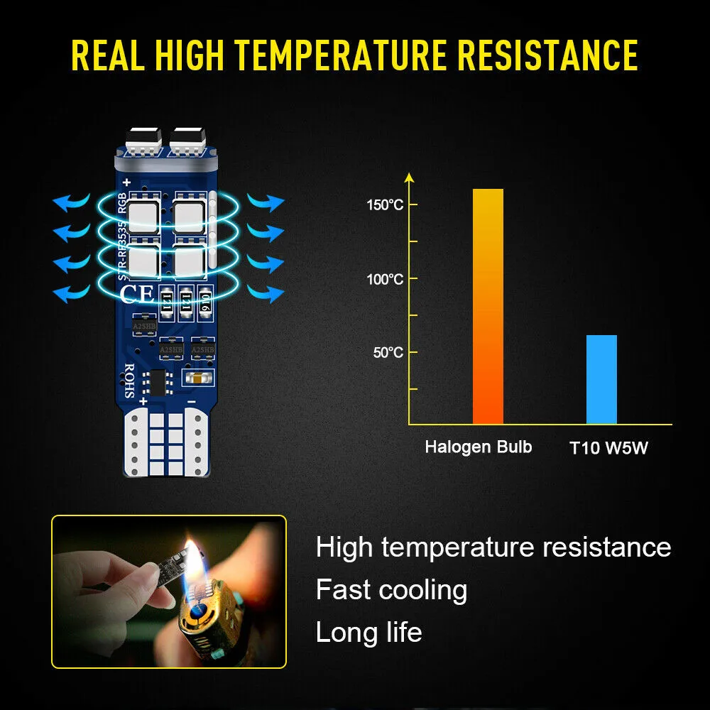 W/RF LED Bulb T10 Accessories Car Decoration For Car Multi-Color Parking Lights
W/RF LED Bulb T10 Accessories Car Decoration For Car Multi-Color Parking Lights