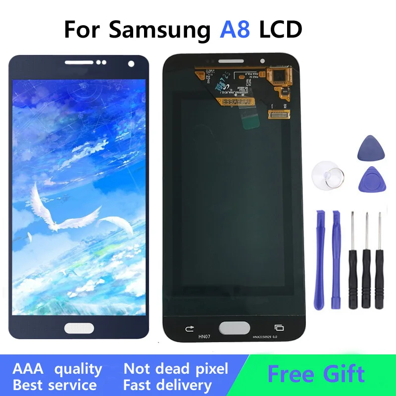 LCD 5.7" 100% tested Display For SAMSUNG Galaxy A8 Touch Screen Digitizer Assembly Replacement A800 A800F | Мобильные телефоны