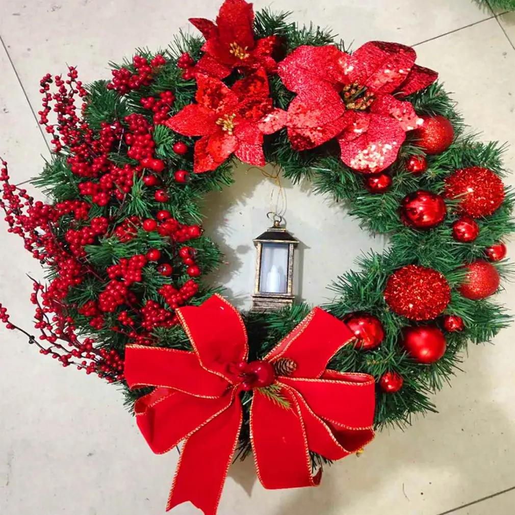 Christmas Flower Wreath Christmas Pendant Unique Door Garlands Oranments Door Pendants Decorations For Home Gift
Christmas Flower Wreath Christmas Pendant Unique Door Garlands Oranments Door Pendants Decorations For Home Gift