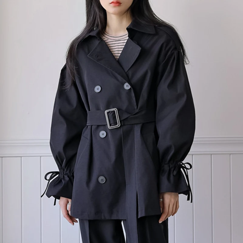 2021 Women Loose Comfortable Korean Style Cotton Double-breasted Turn-down Collar Trench Coat Elegant Female Chic Casual Coats
2021 Women Loose Comfortable Korean Style Cotton Double-breasted Turn-down Collar Trench Coat Elegant Female Chic Casual Coats