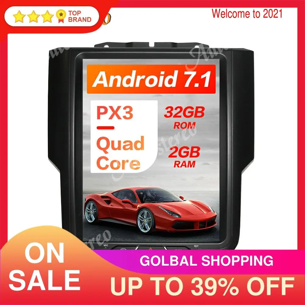 HD Android 7.1 32GB Tesla style Car Radio Head Unit GPS Navigation For Dodge RAM 1500 2500 3500 2014-2019 Car Multimedia Player
HD Android 7.1 32GB Tesla style Car Radio Head Unit GPS Navigation For Dodge RAM 1500 2500 3500 2014-2019 Car Multimedia Player