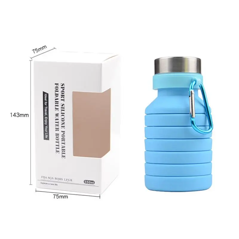 Large Capacity Folding 550ml Sports Water Bottle Outdoor Camping HIking Practical Portable Collapsible Silicone Travel Bottles
Large Capacity Folding 550ml Sports Water Bottle Outdoor Camping HIking Practical Portable Collapsible Silicone Travel Bottles
