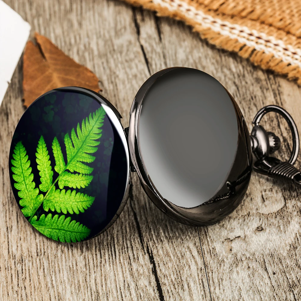 Green Leaf Pattern Pocket Watch Alloy Rough Chain Superior Quality Dial with Arabic Numerals Pendant Watches Gift Present
Green Leaf Pattern Pocket Watch Alloy Rough Chain Superior Quality Dial with Arabic Numerals Pendant Watches Gift Present