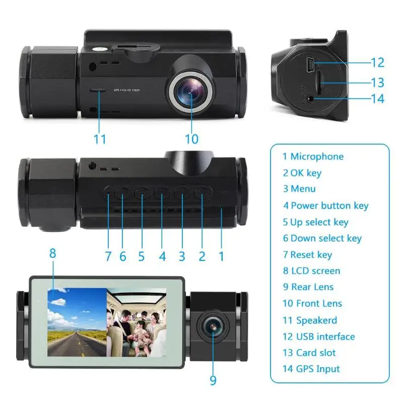 Hot Sale Car DVR Camera Skillful Manufacture HD 1080P Dashcam Dual Lens GPS Track Night Vision Car DVR Dashboard Camera
Hot Sale Car DVR Camera Skillful Manufacture HD 1080P Dashcam Dual Lens GPS Track Night Vision Car DVR Dashboard Camera