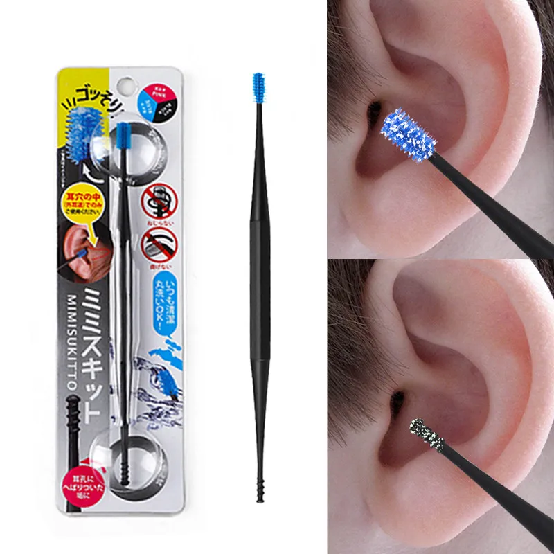 3Colors Double Head Silicone Ear Pick Double-ended Earpick Ear Wax Curette Remover Ear Cleaner Spoon Spiral Ear Clean Spoon Tool
3Colors Double Head Silicone Ear Pick Double-ended Earpick Ear Wax Curette Remover Ear Cleaner Spoon Spiral Ear Clean Spoon Tool