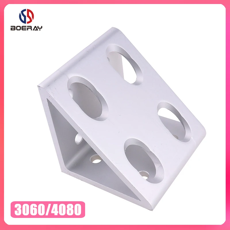 8 hole Inside Guesset Corner Angle L Brackets Fastener Fitting Round Hole for 3060/4080/4590/50100
8 hole Inside Guesset Corner Angle L Brackets Fastener Fitting Round Hole for 3060/4080/4590/50100