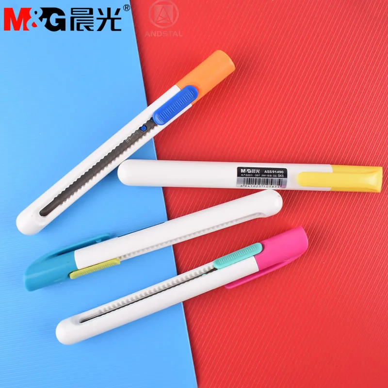 M&G Pen Style Utility Knife Fashion Mini Handmade Knife Office Candy Color Art Student Cutter Andstal
M&G Pen Style Utility Knife Fashion Mini Handmade Knife Office Candy Color Art Student Cutter Andstal