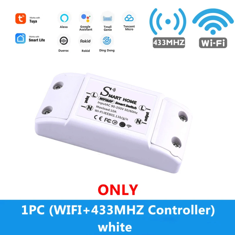 DIY WiFi Smart Light Switch Universal Breaker Timer Smart Life APP Wireless Remote Control Works with Alexa Google Home 1p
DIY WiFi Smart Light Switch Universal Breaker Timer Smart Life APP Wireless Remote Control Works with Alexa Google Home 1p