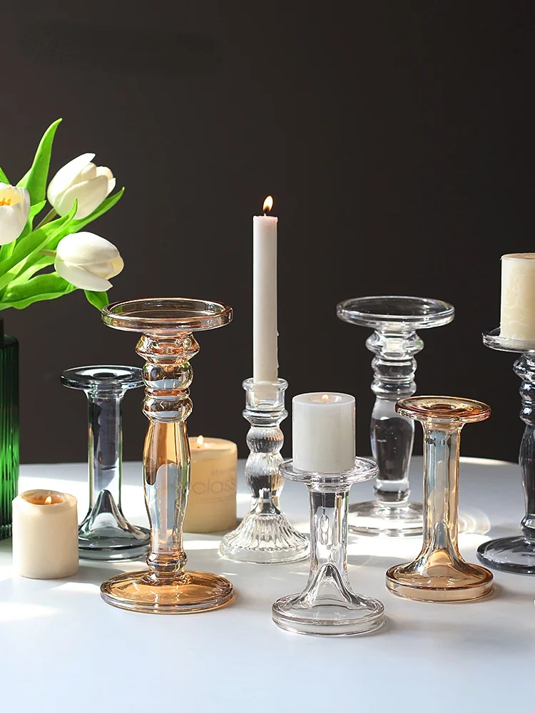 Nordic Glass Candlestick Retro Candlelight Dinner Light Luxury Candle Holder Romantic Decoration Bougeoir Desktop Decor WT50ZT
Nordic Glass Candlestick Retro Candlelight Dinner Light Luxury Candle Holder Romantic Decoration Bougeoir Desktop Decor WT50ZT