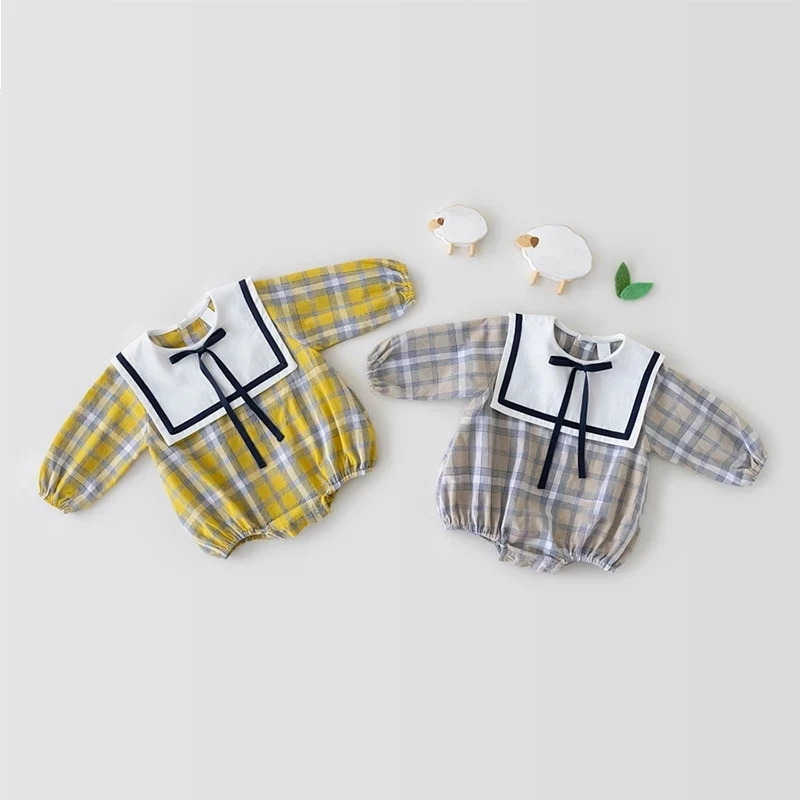 Autumn Infant Girls Long Sleeve Bodysuits Kids Girls Simplicity Grid Cute Jumpsuits Toddler Baby Cotton Casual Fashion Clothing
Autumn Infant Girls Long Sleeve Bodysuits Kids Girls Simplicity Grid Cute Jumpsuits Toddler Baby Cotton Casual Fashion Clothing
