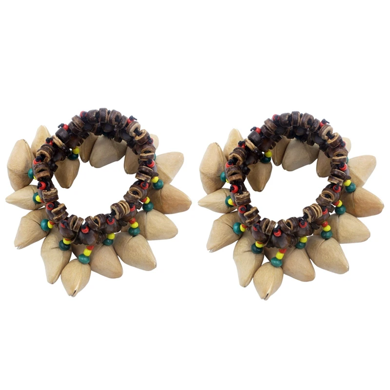 2PCS African Tribal Style Nuts Shell Bracelet Dora Nut Handbell Percussion Accessories
2PCS African Tribal Style Nuts Shell Bracelet Dora Nut Handbell Percussion Accessories