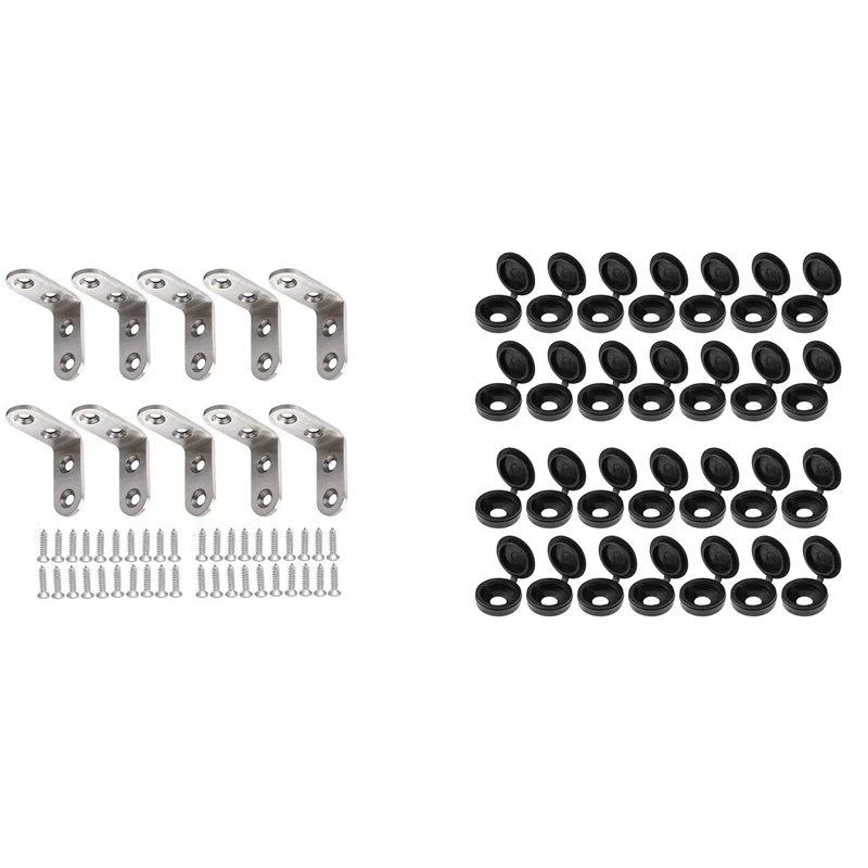 500Pcs Black Plastic Screw Caps Hinged Screw Cover with 10Pcs 50X50MM with Screws Heavy-Duty "L"-Shaped Decorative
500Pcs Black Plastic Screw Caps Hinged Screw Cover with 10Pcs 50X50MM with Screws Heavy-Duty "L"-Shaped Decorative