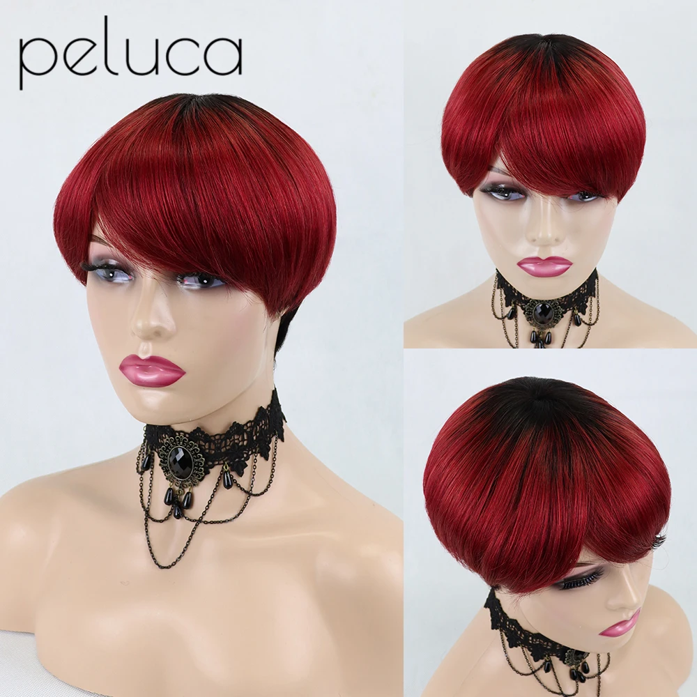 Pixie Short Cut Wigs Natural Black Color Straight Glueless Wigs Brazilian Remy Hair For Women Full Machine Made Wigs
Pixie Short Cut Wigs Natural Black Color Straight Glueless Wigs Brazilian Remy Hair For Women Full Machine Made Wigs
