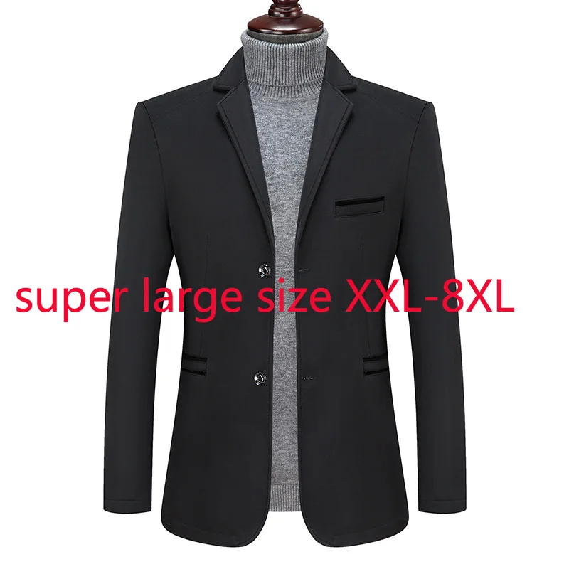 New Fashion High Quality Super Large Men Outerwear Casual Suit Fashion Single Breasted Men Blazer Plus Size 2XL-5XL 6XL 7XL 8XL 
New Fashion High Quality Super Large Men Outerwear Casual Suit Fashion Single Breasted Men Blazer Plus Size 2XL-5XL 6XL 7XL 8XL