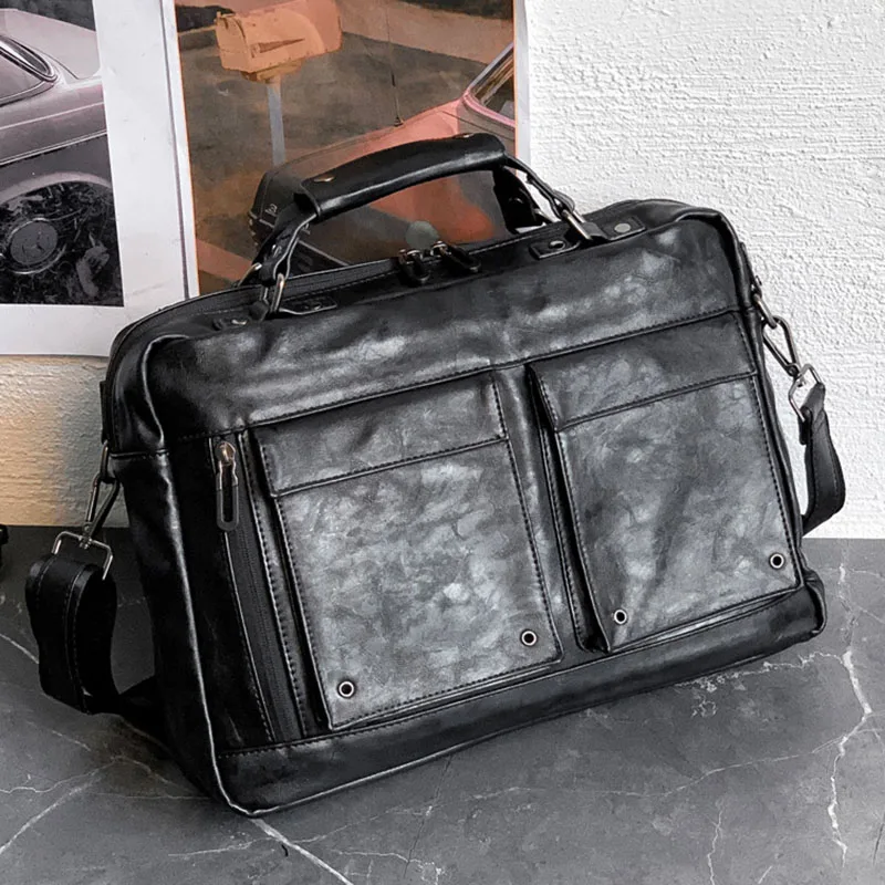 Multifunction Business Men's Briefcase bag Classic Black Soft Leather Laptop Shoulder Messenger bags for Men Handbag Maleta
Multifunction Business Men's Briefcase bag Classic Black Soft Leather Laptop Shoulder Messenger bags for Men Handbag Maleta