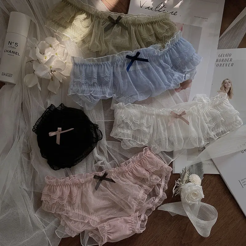 New Trend Mesh Underwear Women Thin Section Breathable Sweet Girl Campus Style High Quality Luxury Small Fresh Girl Lace Briefs
New Trend Mesh Underwear Women Thin Section Breathable Sweet Girl Campus Style High Quality Luxury Small Fresh Girl Lace Briefs