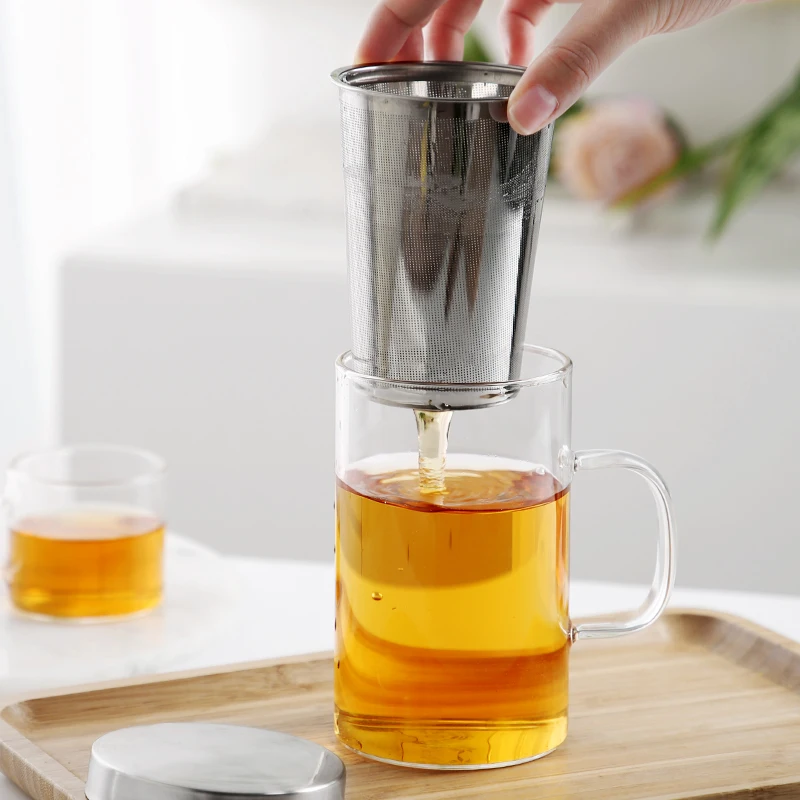 Mug with Filter for Tea 550ml Glass Tea Mugs Cup with Lid Handle Stainless Steel Infuser Home Office Borosilicate 18oz
Mug with Filter for Tea 550ml Glass Tea Mugs Cup with Lid Handle Stainless Steel Infuser Home Office Borosilicate 18oz