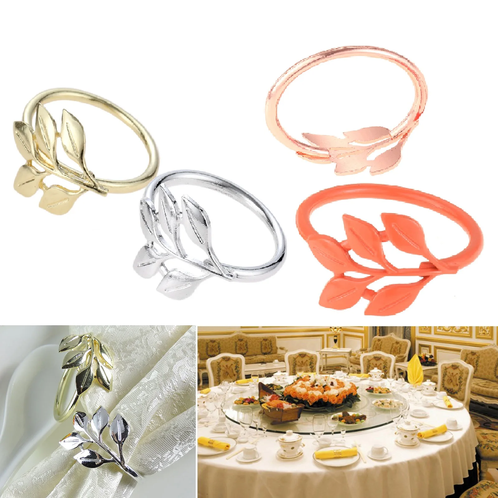 6Pcs Maple Leaves Type Napkin Rings Christening Banquet Alloy Table Dinner Serviette Buckle Holder Wedding Gift Party Decoration
6Pcs Maple Leaves Type Napkin Rings Christening Banquet Alloy Table Dinner Serviette Buckle Holder Wedding Gift Party Decoration