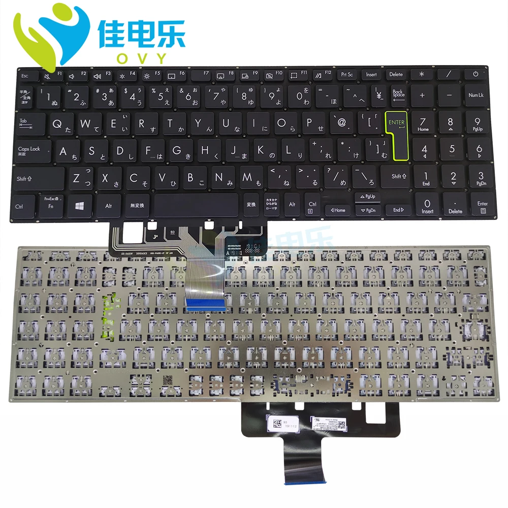 JP Japanese laptop keyboards for ASUS Vivobook 15 X521 X521EA X521FA X521JQ X521IA X521FL Notebook PC keyboard 0KNB0-5123JP00
JP Japanese laptop keyboards for ASUS Vivobook 15 X521 X521EA X521FA X521JQ X521IA X521FL Notebook PC keyboard 0KNB0-5123JP00